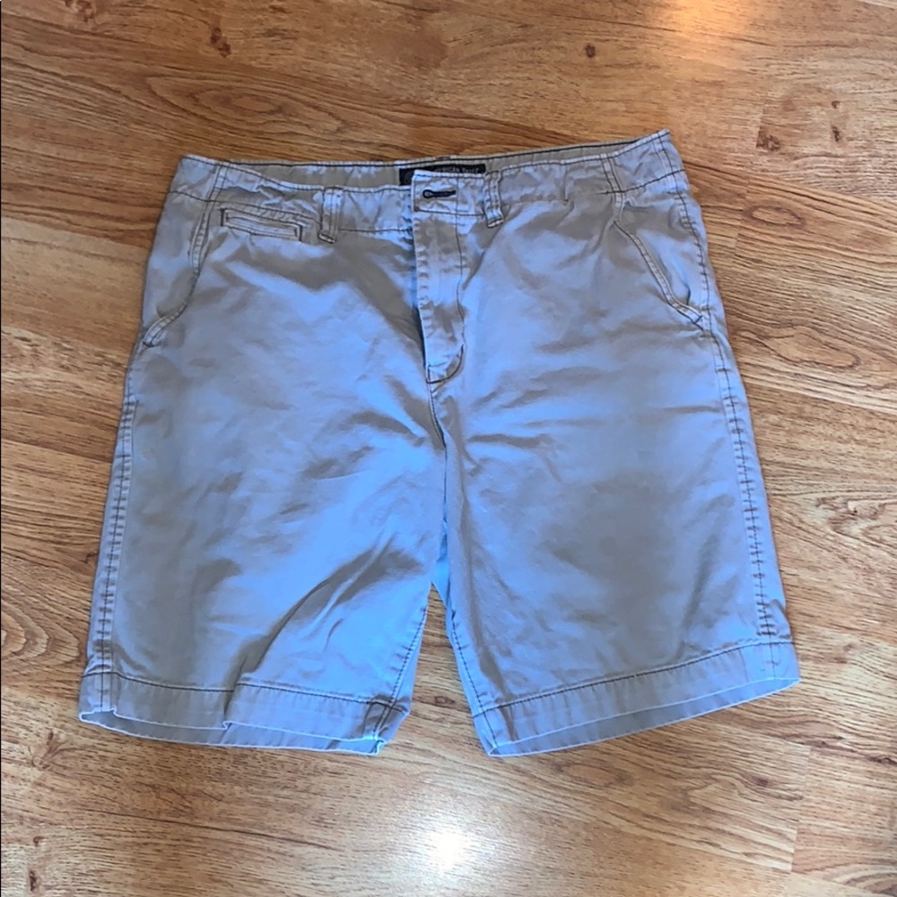American Eagle Flat Front Shorts- Grey
